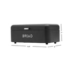 Load image into Gallery viewer, Home Basics Soho Metal Bread Box, Black $25.00 EACH, CASE PACK OF 4
