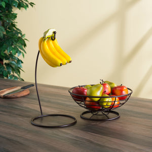 Home Basics Wire Collection Fruit Basket with Banana Tree, Bronze $8 EACH, CASE PACK OF 6