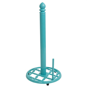 Home Basics Lattice Collection Cast Iron Paper Towel Holder, Turquoise $8.00 EACH, CASE PACK OF 3