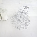 Load image into Gallery viewer, Home Basics Multi-Layered 23 Slot Steel Cupcake Holder with Sturdy Swirled Branches, Silver $6.50 EACH, CASE PACK OF 1

