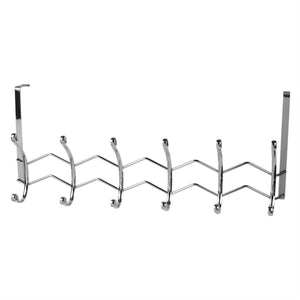 Home Basics Chrome Plated Steel 6 Hook Over the Door Hanging Rack $6.00 EACH, CASE PACK OF 12