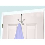 Load image into Gallery viewer, Home Basics Over the Door Double Hanging Hook, Chrome $3.00 EACH, CASE PACK OF 12
