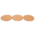 Load image into Gallery viewer, Home Basics Set of 3 7.5&quot; Round Cork Trivet Set, Natural $4.00 EACH, CASE PACK OF 24
