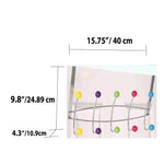 Load image into Gallery viewer, Home Basics 5 Dual Hook Over the Door Steel Organizing Rack, Multi-Color $6 EACH, CASE PACK OF 12
