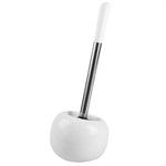 Load image into Gallery viewer, Home Basics Compact Open Top Round Ceramic Toilet Brush Holder - Assorted Colors
