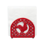 Load image into Gallery viewer, Home Basics Cast Iron Rooster Napkin Holder, Red $6.00 EACH, CASE PACK OF 6
