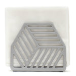 Load image into Gallery viewer, Home Basics Lines Upright Cast Iron Napkin Holder, Grey $8.00 EACH, CASE PACK OF 6
