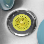 Load image into Gallery viewer, Home Basics Brights Silicone Sink Strainer with Stainless Steel Rim - Assorted Colors
