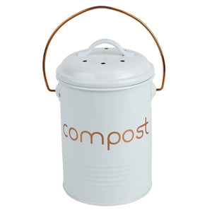 Home Basics Grove Compact Countertop Compost Bin, White $10.00 EACH, CASE PACK OF 6