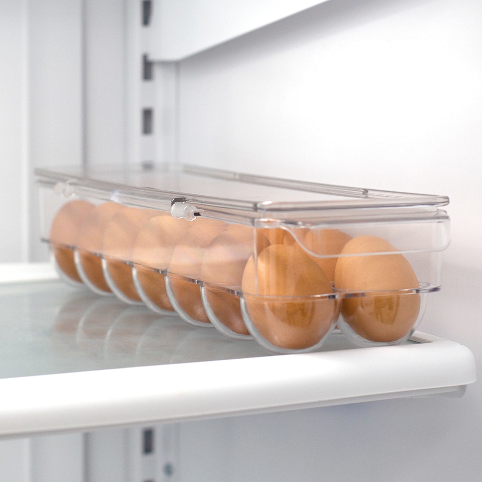 Michael Graves Design Stackable 14 Compartment Plastic Egg Container with Lid, Clear $6.00 EACH, CASE PACK OF 12