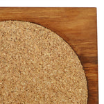 Load image into Gallery viewer, Home Basics Pine Wood Square Coasters with Absorbent Cork Insert, (Set of 6), and Holder $6.00 EACH, CASE PACK OF 12
