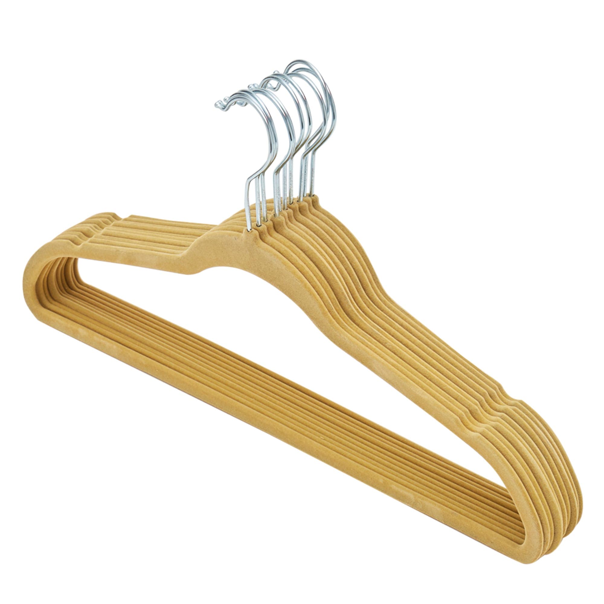Home Basics Wood Non-Slip Standard Hanger