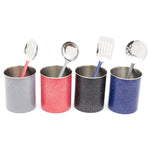 Load image into Gallery viewer, Home Basics Speckled Stainless Steel Cutlery Holder - Assorted Colors
