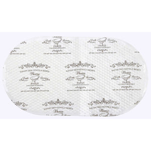 Home Basics Paris Bath Mat, White $4.00 EACH, CASE PACK OF 12