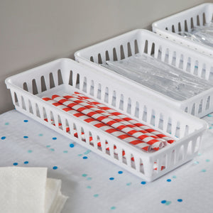 Sterilite Slim Storage Tray / White $1.00 EACH, CASE PACK OF 24