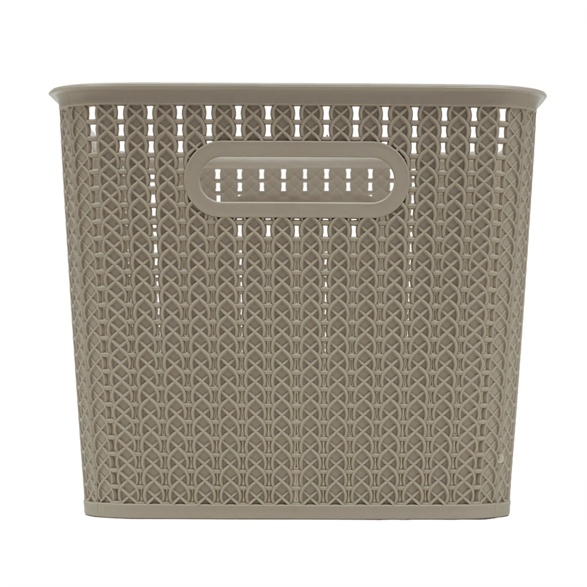 Home Basics 20 Liter Plastic Basket With Handles, Grey $6 EACH, CASE PACK OF 4