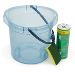 Load image into Gallery viewer, Home Basics 11 Lt Plastic Bucket with Fold Down Handle $5 EACH, CASE PACK OF 12
