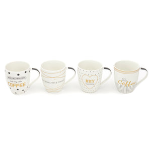 Home Basics Amour 17 oz Bone China Mug - Assorted Colors