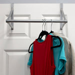 Load image into Gallery viewer, Home Basics Over the Door Metal Closet Rod, Silver $8.00 EACH, CASE PACK OF 6
