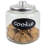 Load image into Gallery viewer, Home Basics Large Glass Cookie Jar with Metal Top $8.00 EACH, CASE PACK OF 8
