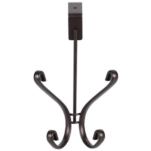 Home Basics Over the Door Double Hook, Bronze $3.00 EACH, CASE PACK OF 12