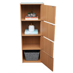 Load image into Gallery viewer, Home Basics 4 Cube Cabinet, Natural $60.00 EACH, CASE PACK OF 1
