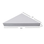 Load image into Gallery viewer, Home Basics Corner Floating Shelf, White $5.00 EACH, CASE PACK OF 6
