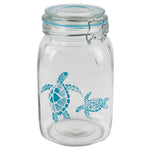 Load image into Gallery viewer, Home Basics Coastal Collection 51 oz. Glass Jar - Assorted Colors
