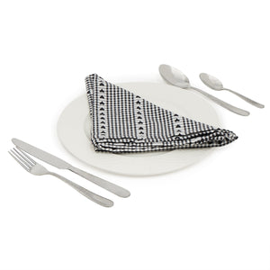 Home Basics 16 Piece Hammered Finish Stainless Steel Flatware Set, Silver $8.00 EACH, CASE PACK OF 12