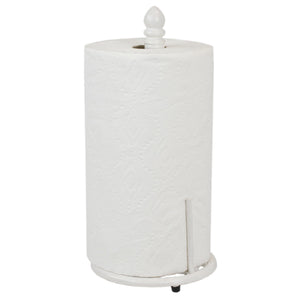 Home Basics Lattice Collection Cast Iron Paper Towel Holder, White $8.00 EACH, CASE PACK OF 3