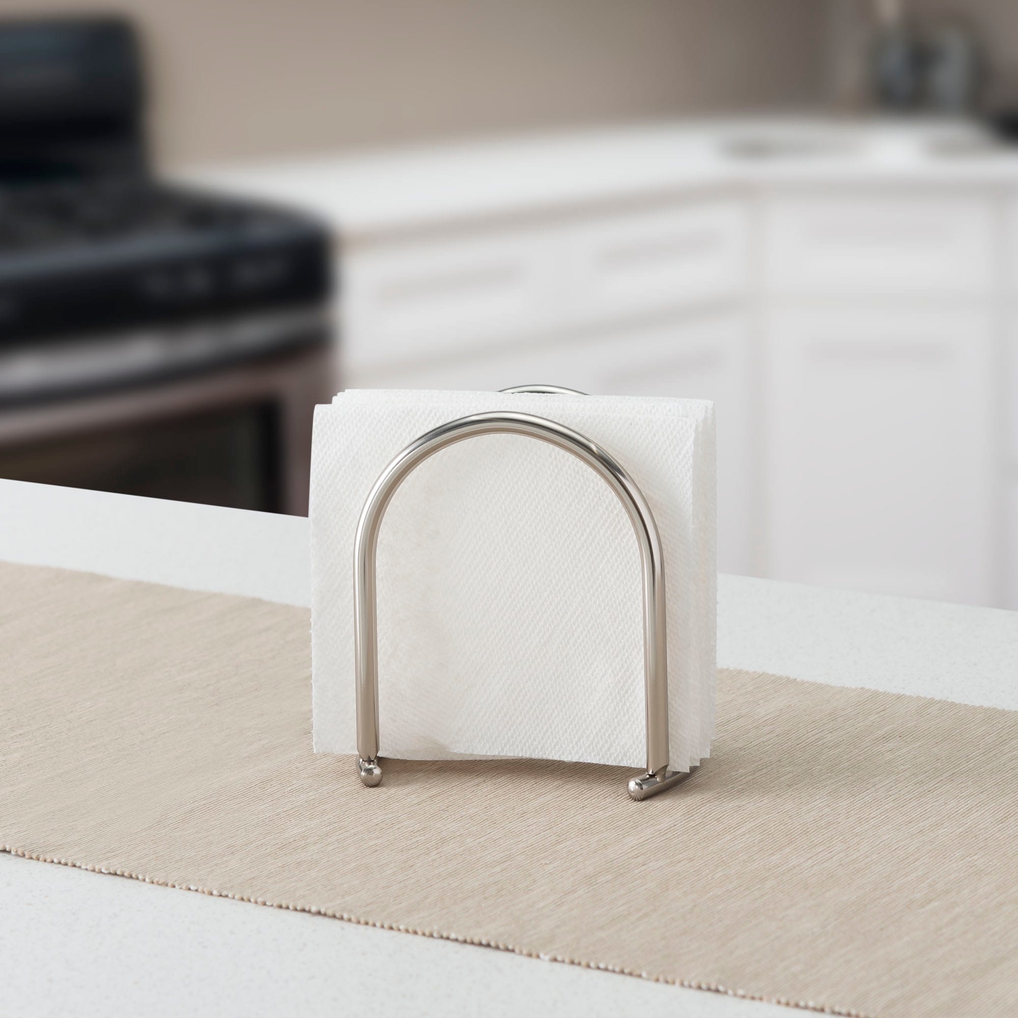 Home Basics Simplicity Collection Upright Freestanding Napkin Holder, Satin Nickel $4.00 EACH, CASE PACK OF 12