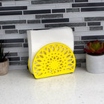 Load image into Gallery viewer, Home Basics Sunflower Cast Iron Napkin Holder, Yellow $7.00 EACH, CASE PACK OF 6
