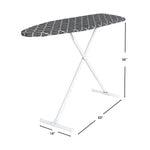 Load image into Gallery viewer, Seymour Home Products Adjustable Height, Freestanding T-Leg Ironing Board, Gray Lattice $25 EACH, CASE PACK OF 1
