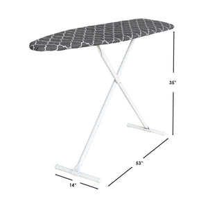 Seymour Home Products Adjustable Height, Freestanding T-Leg Ironing Board, Gray Lattice $25 EACH, CASE PACK OF 1