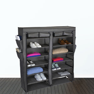 Home Basics  7 Tier Multi-Purpose Polyester Storage Shelf, Grey $25.00 EACH, CASE PACK OF 5