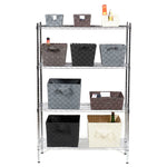 Load image into Gallery viewer, Home Basics 4 Tier Steel Wire Shelf Rack, Chrome $60.00 EACH, CASE PACK OF 1
