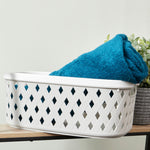 Load image into Gallery viewer, Home Basics Diamond Large Plastic Basket - Assorted Colors
