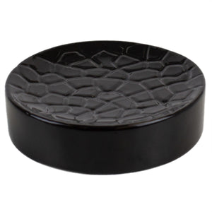 Home Basics 4 Piece Ceramic Crocodile Bath Accessory Set, Black $10.00 EACH, CASE PACK OF 12