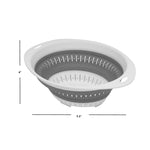 Load image into Gallery viewer, Large Collapsible Colander &amp; Strainer - GreyWhite, Essential Kitchen Silicone Drainer Basket for Pasta, Fruits, Veggies $3.00 EACH, CASE PACK OF 24
