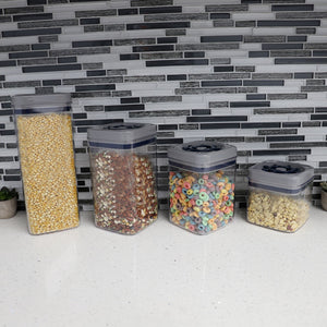 Mdesign Clarity Plastic Stackable Kitchen Pantry Storage Organizer