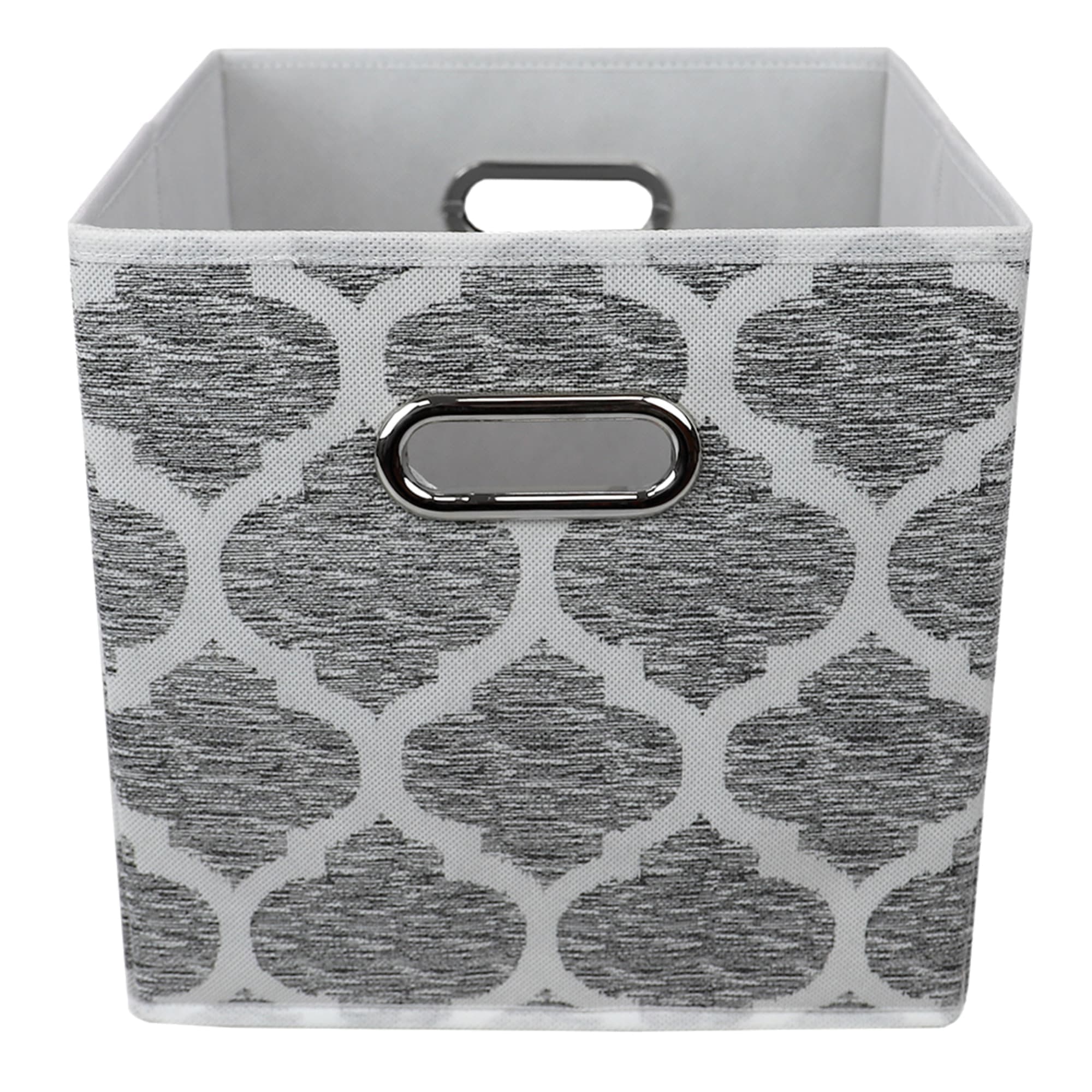 Home Basics Arabesque Non-woven Collapsible Storage Cube, Grey $4.00 EACH, CASE PACK OF 12