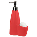 Load image into Gallery viewer, Home Basics Tall Ceramic Soap Dispenser with Sponge - Assorted Colors
