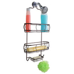Load image into Gallery viewer, Home Basics No Slip 2 Tier Steel Shower Caddy, Oil-rubbed Bronze $15.00 EACH, CASE PACK OF 6
