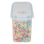 Load image into Gallery viewer, Home Basics Medium Plastic Cereal Dispenser with Pour Spout, Clear $4.00 EACH, CASE PACK OF 12
