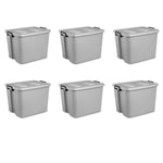 Load image into Gallery viewer, Sterilite 20 Gallon Latch Tote, Grey $20.00 EACH, CASE PACK OF 6
