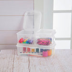 Load image into Gallery viewer, Sterilite Large FlipTop Square Plastic Storage Container $2.00 EACH, CASE PACK OF 12
