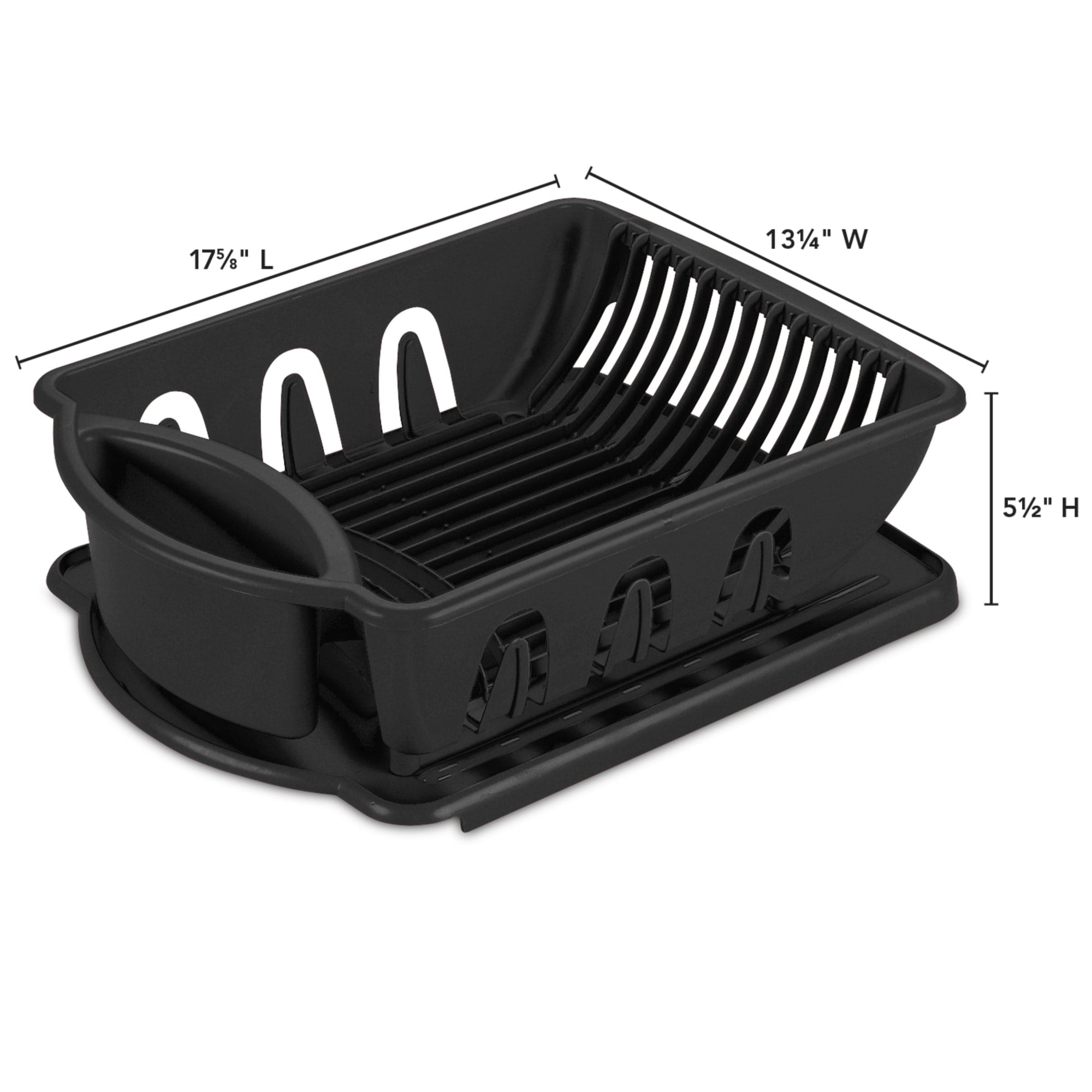 Sterilite 2 Piece Sink Set, Black $10.00 EACH, CASE PACK OF 6