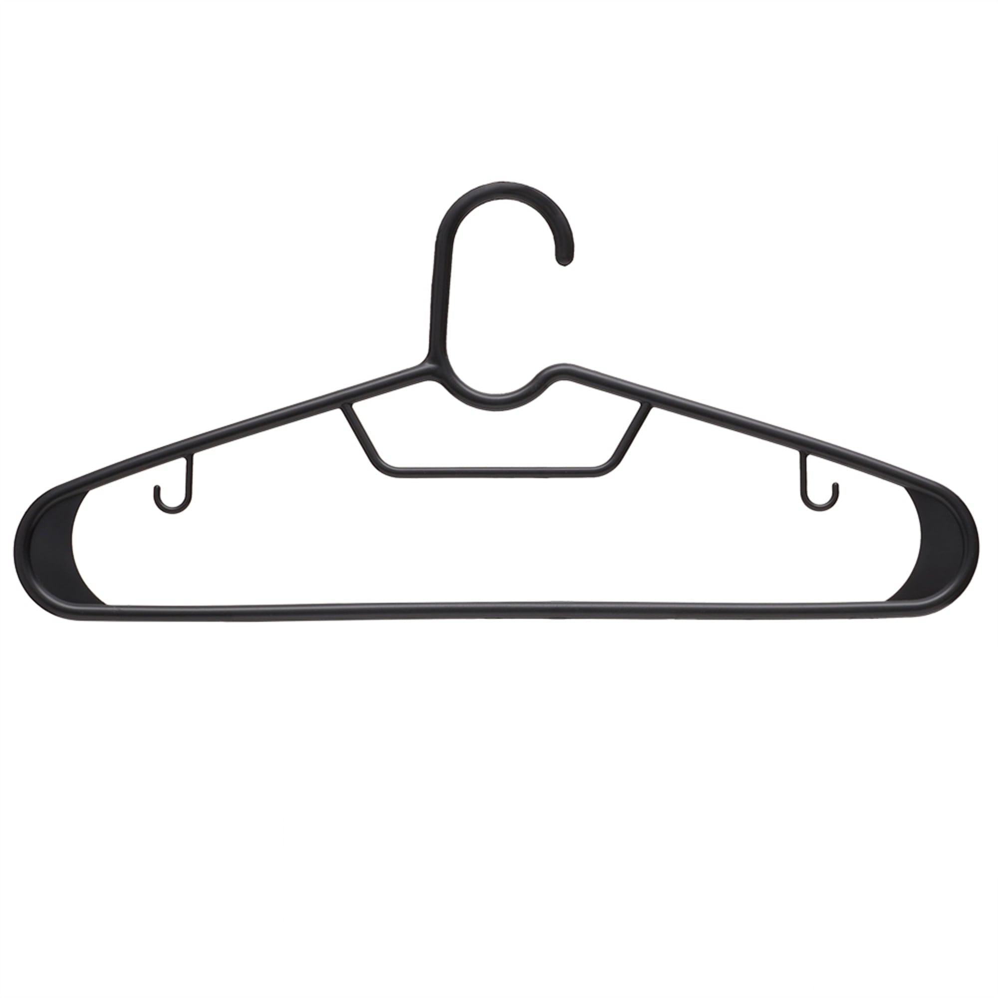 Home Basics 20 Piece Plastic Hangers, Black $8.00 EACH, CASE PACK OF 24