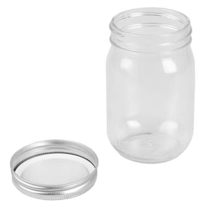 Home Basics 12 oz. Wide Mouth Clear Mason Canning Jar $1.25 EACH, CASE PACK OF 12