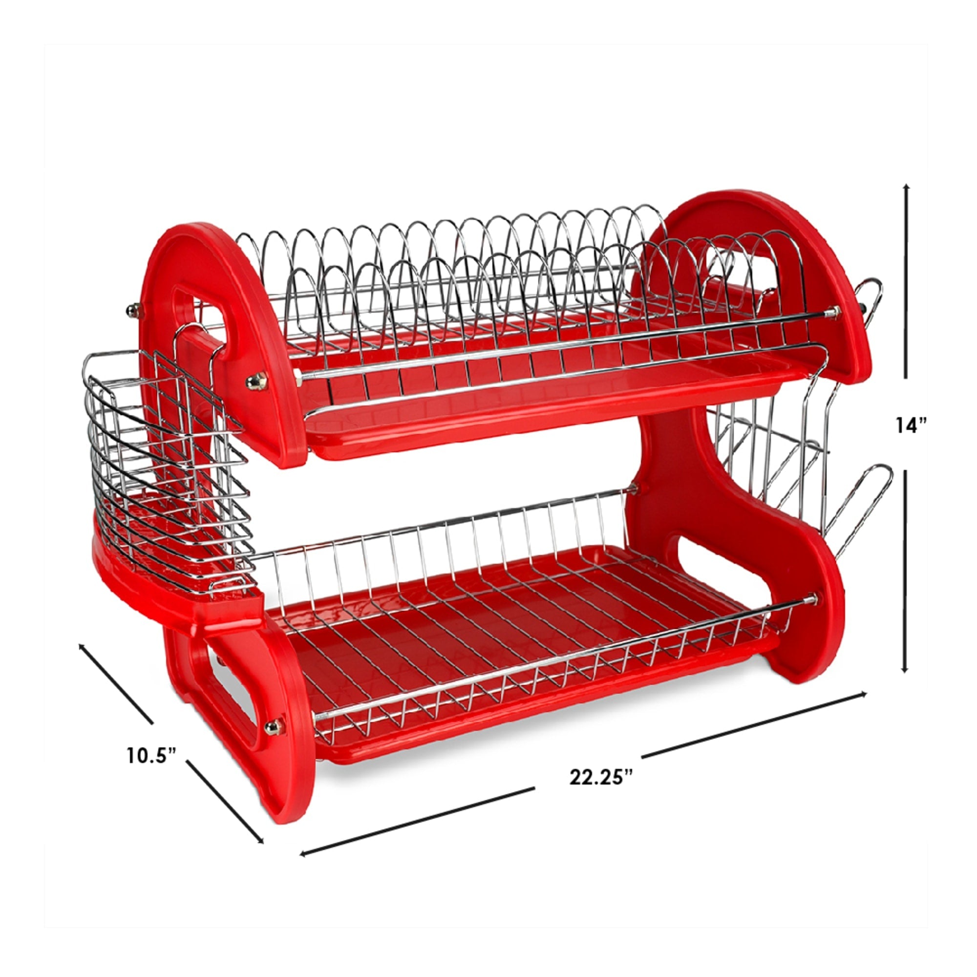 Home Basics 2-Tier Plastic Dish Drainer $20.00 EACH, CASE PACK OF 6